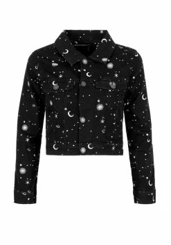 DEN1 CELESTIAL EMBROIDERED DENIM JACKET -Womens Clothing Sales SS22DEN354 SPUTNIK EMBROIDERED DENIM JACKET 01 800x