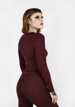 DES1 MUNDI LONG SLEEVE CROP TOP -Womens Clothing Sales SS22DES114 Mundi Long Sleeeved Crop Top 001 800x