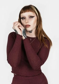 DES1 MUNDI LONG SLEEVE CROP TOP -Womens Clothing Sales SS22DES114 Mundi Long Sleeeved Crop Top 004 800x