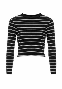 DMT1 SLASH 90S STRIPE CROP TOP -Womens Clothing Sales SS22DM137 SLASH 90S CROP TOP 1 800x