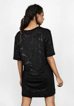 DMT1 FORTUNE OVERSIZED TEE DRESS 9 DMT1 FORTUNE OVERSIZED TEE DRESS -Womens Clothing Sales SS22DM232 Fortune Oversized Tee Dress 002 800x
