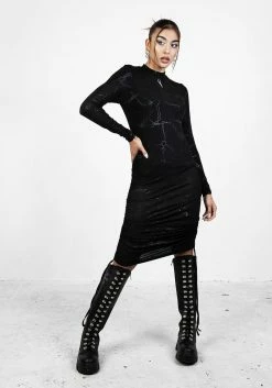 DMT1 FORTUNE RUCHED MINI DRESS