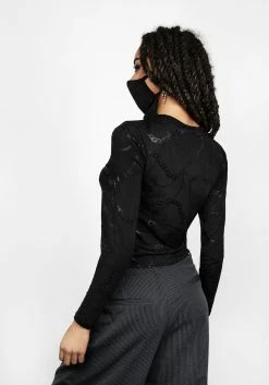 DMT1 FORTUNE FACE MASK TOP 17 DMT1 FORTUNE FACE MASK TOP -Womens Clothing Sales SS22DM234 Fortune Facemask Top 004 800x