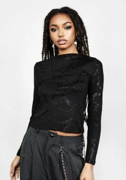 DMT1 FORTUNE FACE MASK TOP 15 DMT1 FORTUNE FACE MASK TOP -Womens Clothing Sales SS22DM234 Fortune Facemask Top 007 800x