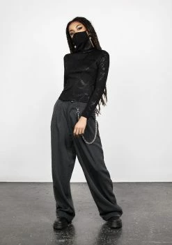 DMT1 FORTUNE FACE MASK TOP 18 DMT1 FORTUNE FACE MASK TOP -Womens Clothing Sales SS22DM234 Fortune Facemask Top 009 800x