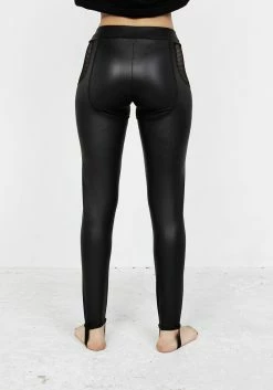 DMT1 SCANDAL CHAPS PU LEGGINGS -Womens Clothing Sales SS22DM236 Scandal Chaps PU Leggings 003 800x