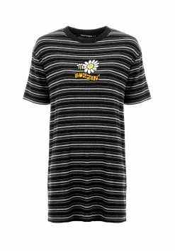 DMT1 Buzzin Stripe Tee Dress -Womens Clothing Sales SS22DM282 Buzzin Stripe Tee Dress 01 800x