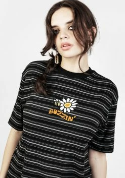 DMT1 Buzzin Stripe Tee Dress -Womens Clothing Sales SS22DM282 Buzzin Stripe Tee Dress 005 800x