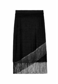 DMT1 LITTLELIES MIDI FRINGED JERSEY SKIRT -Womens Clothing Sales SS22DM292LITTLE LIES MIDI FRINGED JERSEY SKIRT 800x