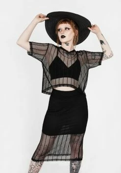 DMT1 Solemn Boxy Crop Top -Womens Clothing Sales SS22DM345 Solemn Boxy Crop Top 007 800x