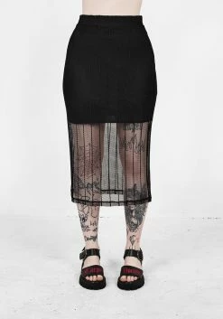 DMT1 Solemn Midi Skirt -Womens Clothing Sales SS22DM346 Solemn Midi Skirt 001 800x