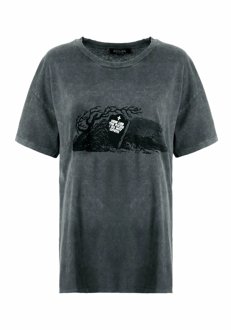DMT1 Here Lies Grey Acid Wash Oversized Tee 7 DMT1 Here Lies Grey Acid Wash Oversized Tee - Image 7