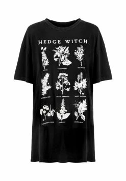 DMT1 Hedgewitch Black Garment Washed Oversized Tee Dress 16 DMT1 Hedgewitch Black Garment Washed Oversized Tee Dress -Womens Clothing Sales SS22DM378C Hedgewitch Black Garment Washed Oversized Tee Dress1 800x
