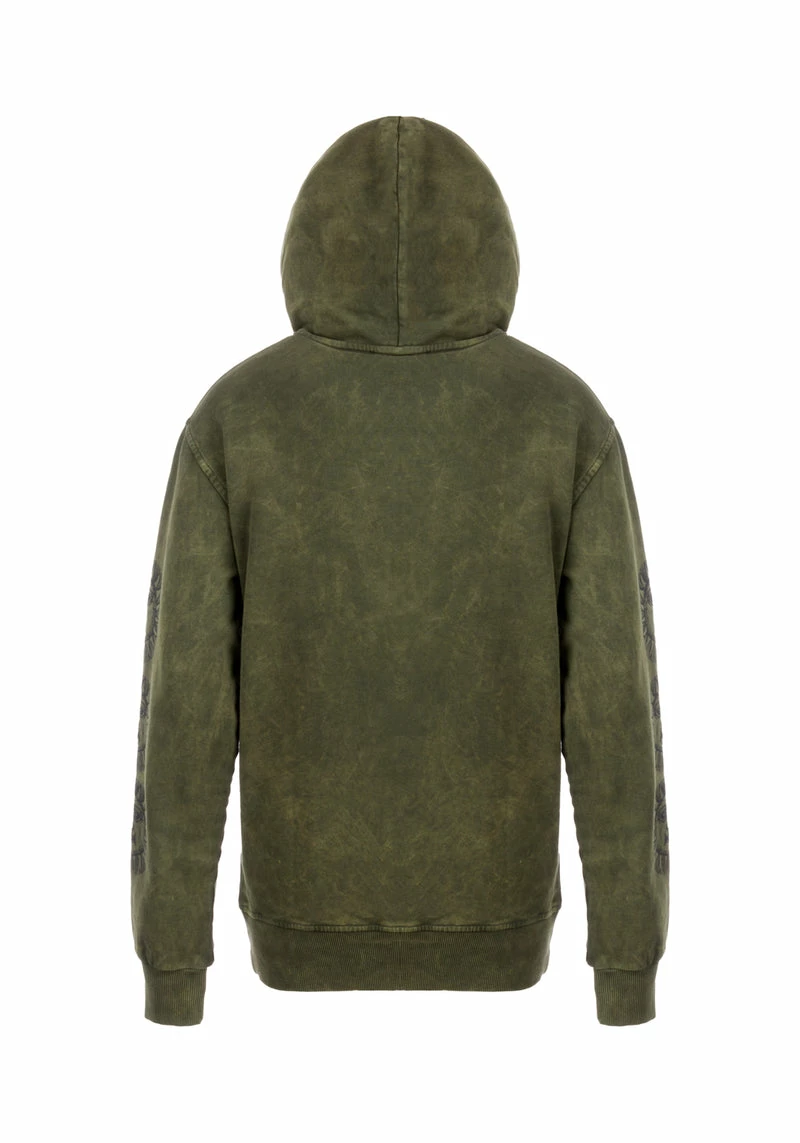 DMT1 Sabbat And Sun Green Acid Wash Pullover Hoody 10 DMT1 Sabbat And Sun Green Acid Wash Pullover Hoody - Image 10