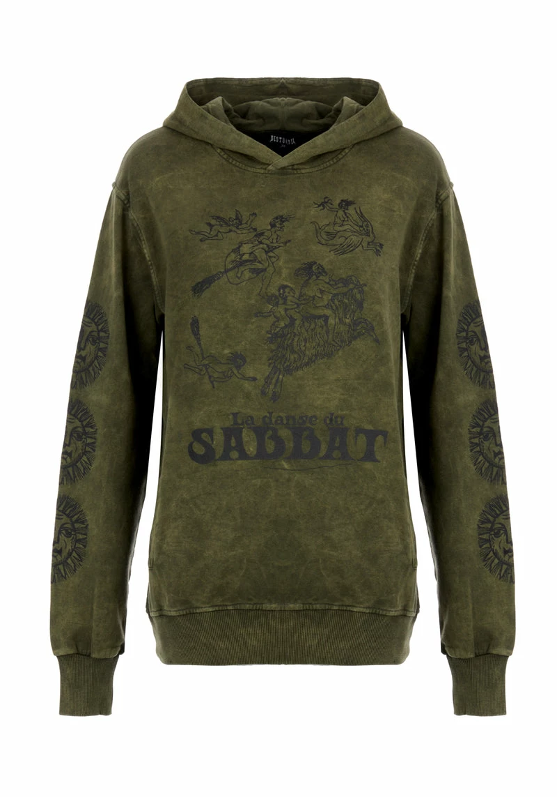 DMT1 Sabbat And Sun Green Acid Wash Pullover Hoody 7 DMT1 Sabbat And Sun Green Acid Wash Pullover Hoody - Image 7