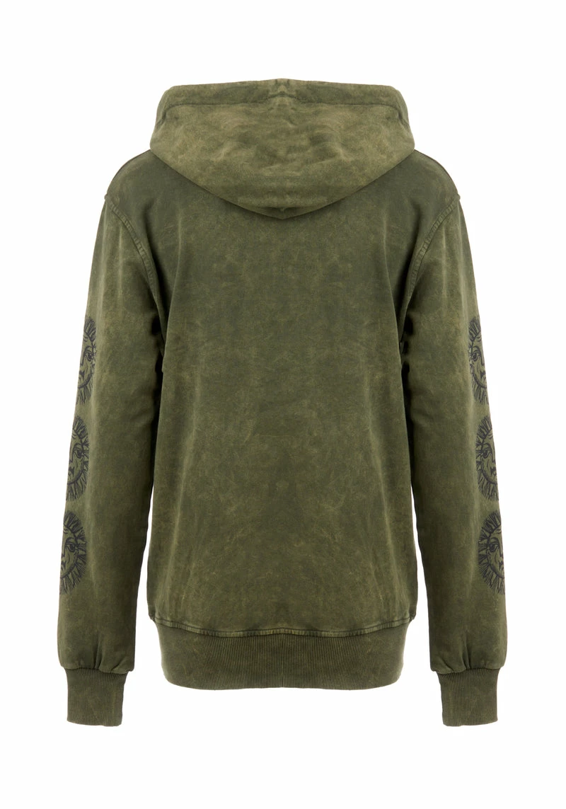 DMT1 Sabbat And Sun Green Acid Wash Pullover Hoody 9 DMT1 Sabbat And Sun Green Acid Wash Pullover Hoody - Image 9