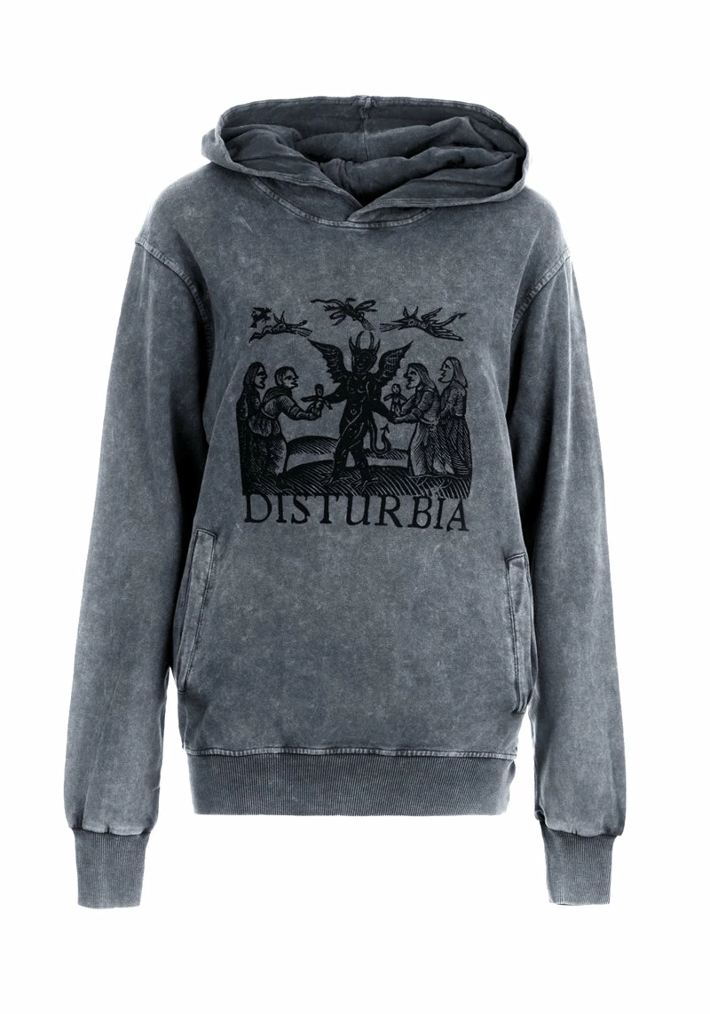 DMT1 Devil Grey Acid Wash Pullover Hoody 7 DMT1 Devil Grey Acid Wash Pullover Hoody - Image 7