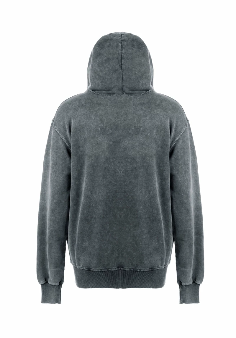 DMT1 Devil Grey Acid Wash Pullover Hoody 10 DMT1 Devil Grey Acid Wash Pullover Hoody - Image 10