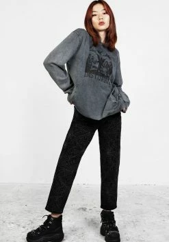 DMT1 Devil Grey Acid Wash Pullover Hoody 15 DMT1 Devil Grey Acid Wash Pullover Hoody -Womens Clothing Sales SS22DM379B Devil Grey Acid Wash Pullover Hoody 003 800x