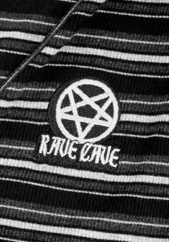 DMT1 Rave Stripe Short Sleeve Cardigan -Womens Clothing Sales SS22DM390 Rave Stripe Short Sleeve Cardigan 2 800x