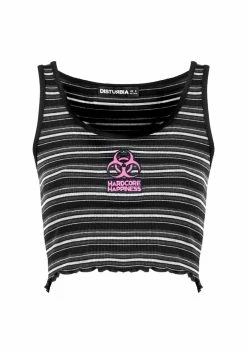 DMT1 Hardcore Stripe Crop Vest -Womens Clothing Sales SS22DM391 Hardcore Stripe Crop Vest 800x