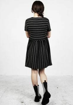 DMT1 Space Cakes Stripe Mini Dress -Womens Clothing Sales SS22DM392 Space Cakes Stripe Midi Dress 001 800x