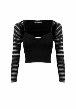 DMT1 Gwen 90s Cami Top And Stripe Cardigan -Womens Clothing Sales SS22DM393 Gwen 90 s Cami Top and Stripe Cardigan 1 800x