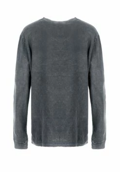 DMT1 Tarot Grey Acid Wash Long Sleeve Tee -Womens Clothing Sales SS22DM395 Tarot Grey Acid Wash Long Sleeve Tee02 800x