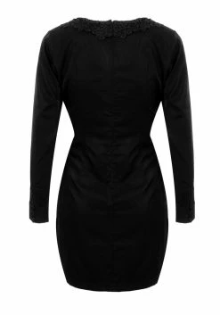 JB1 BROODING BUTTON DOWN MINI DRESS -Womens Clothing Sales SS22JB124 BROODING BUTTON DOWN MINI DRESS 4 800x