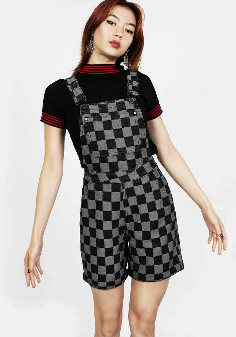 JB1 KERB DENIM SHORT DUNGAREES 5 JB1 KERB DENIM SHORT DUNGAREES - Image 5