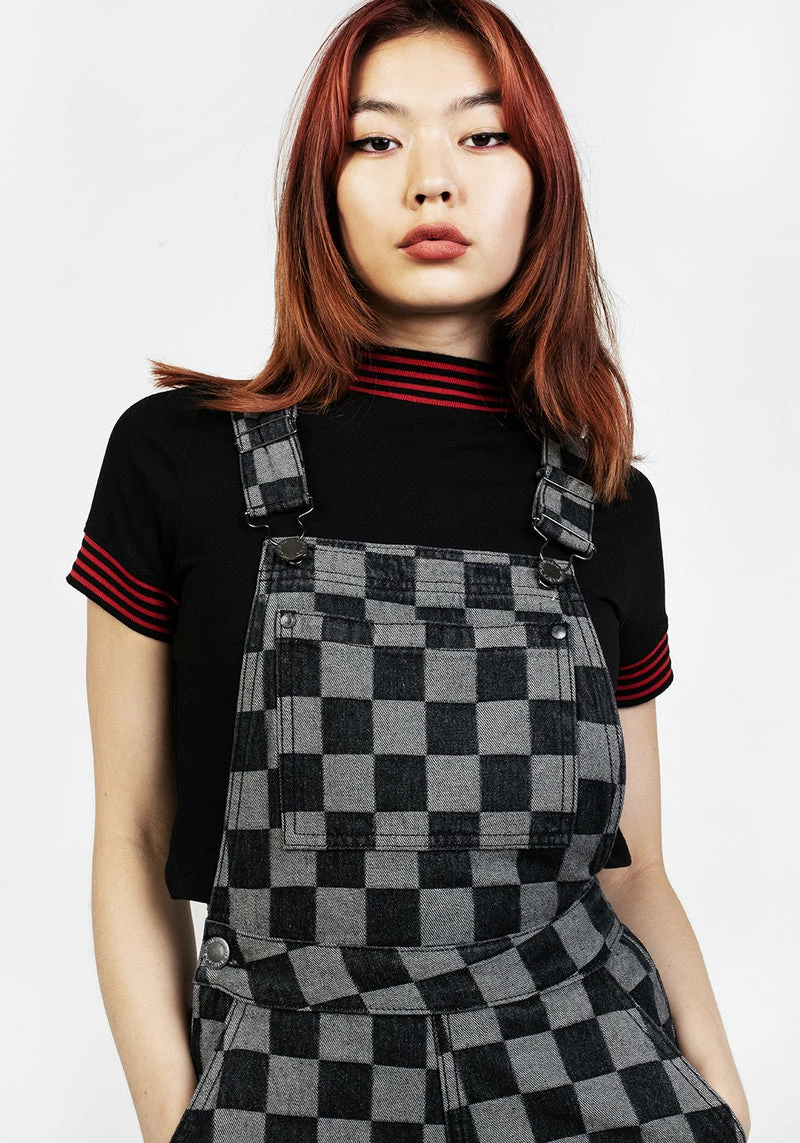 JB1 KERB DENIM SHORT DUNGAREES 3 JB1 KERB DENIM SHORT DUNGAREES - Image 3