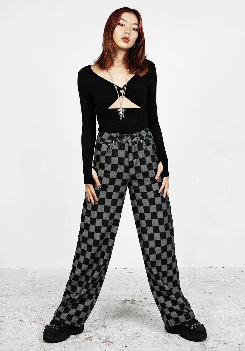 JB1 KERB WIDE LEG DENIM JEANS 6 JB1 KERB WIDE LEG DENIM JEANS - Image 6