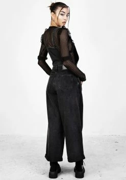 JB1 MORBID SLOUCHY DUNGAREES 23 JB1 MORBID SLOUCHY DUNGAREES -Womens Clothing Sales SS22JB52 Morbid Slouchy Dungaress 001 800x