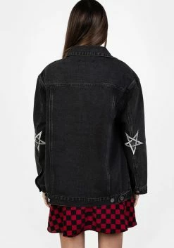JB1 BABY DEMON OVERSIZED JACKET 12 JB1 BABY DEMON OVERSIZED JACKET -Womens Clothing Sales SS22JB53 Baby Demon Oversized Denim Jacket 001 800x