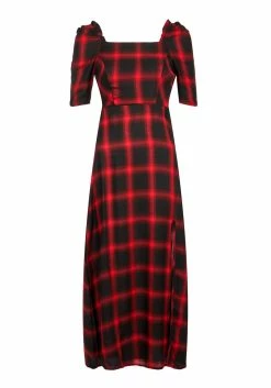 LVT1 Pennyroyal Check Midi Dress 15 LVT1 Pennyroyal Check Midi Dress -Womens Clothing Sales SS22LV02 PENNYROYAL CHECK MIDI DRESS D 1 800x
