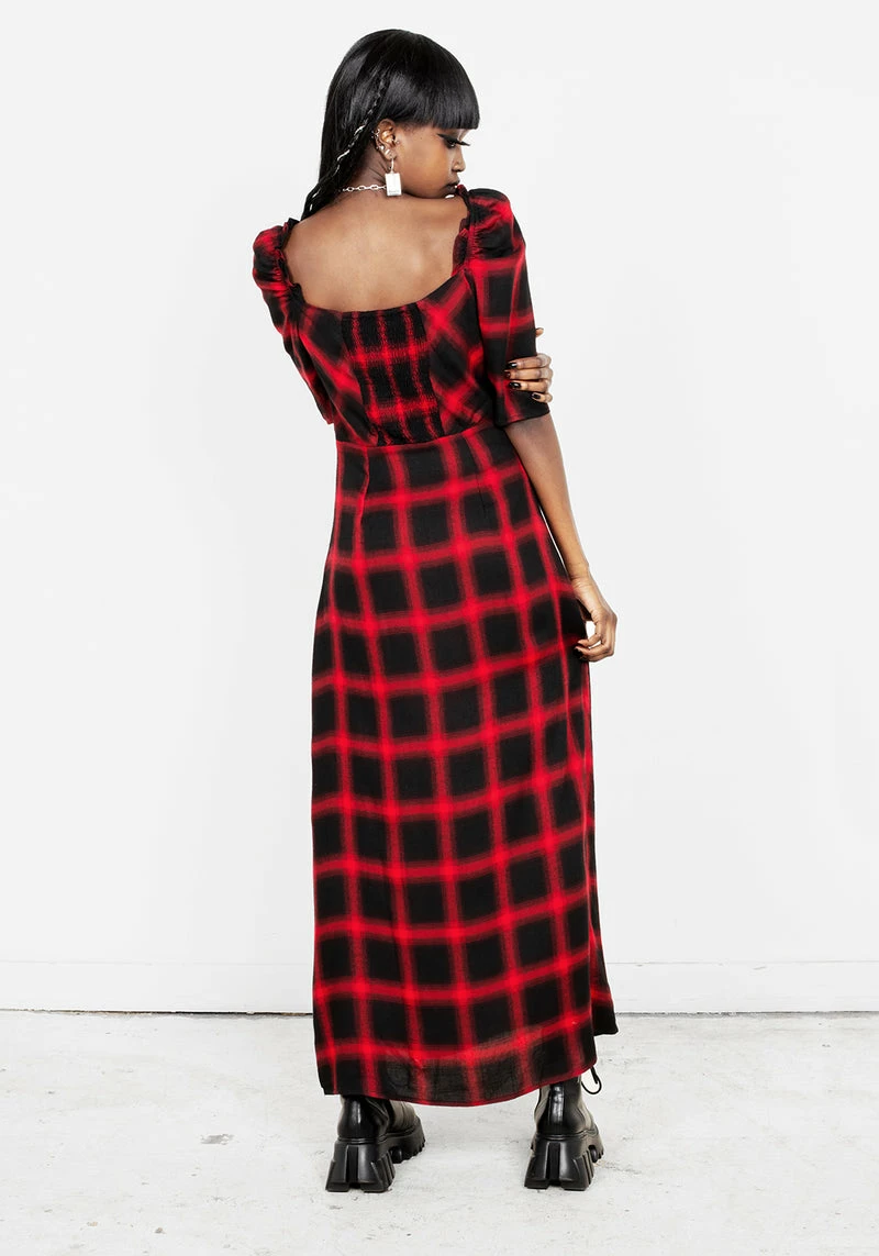 LVT1 Pennyroyal Check Midi Dress 6 LVT1 Pennyroyal Check Midi Dress - Image 6