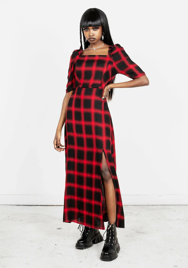 LVT1 Pennyroyal Check Midi Dress 1 LVT1 Pennyroyal Check Midi Dress