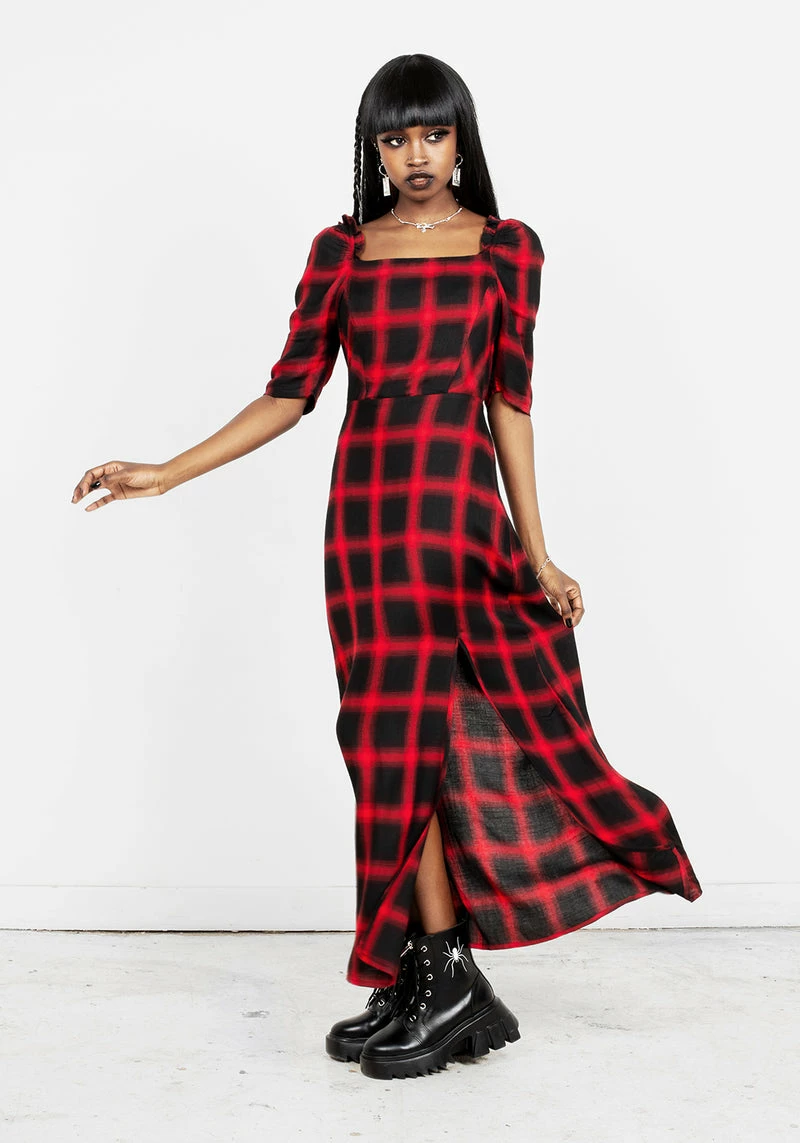 LVT1 Pennyroyal Check Midi Dress 3 LVT1 Pennyroyal Check Midi Dress - Image 3