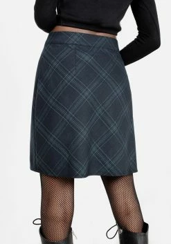 LVT1 LITERATI CHECK MINI WRAP SKIRT -Womens Clothing Sales SS22LV117 LITERATI CHECK MINI WRAP SKIRT 014 800x