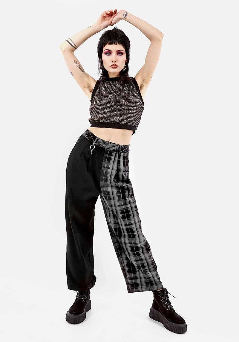 LVT1 SUNNYDALE CHECK TAILORED TROUSERS 2 LVT1 SUNNYDALE CHECK TAILORED TROUSERS - Image 2