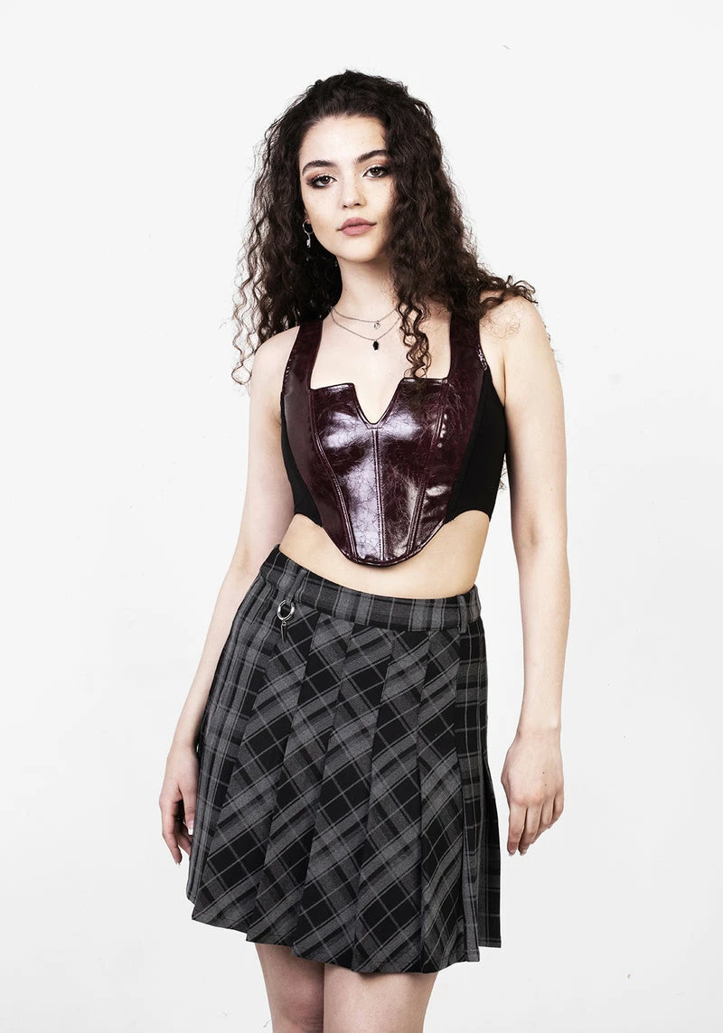 LVT1 SUNNYDALE CHECK MINI SKIRT 2 LVT1 SUNNYDALE CHECK MINI SKIRT - Image 2