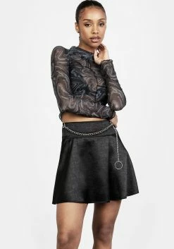 LVT1 TABULARASA MINI SKIRT WITH BELT CHAIN 19 LVT1 TABULARASA MINI SKIRT WITH BELT CHAIN -Womens Clothing Sales SS22LV173 Tabularasa Mini Skirt With Belt Chain 003 800x