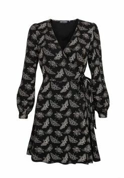 LVT1 MORTMOTH WRAP MINI DRESS -Womens Clothing Sales SS22LV178 Mortmoth Wrap Mini Dress Mannequin 003 800x