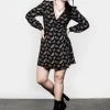 LVT1 MORTMOTH WRAP MINI DRESS