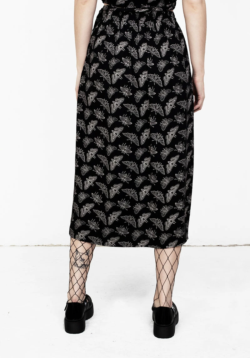 LVT1 MORTMOTH MIDI SKIRT WITH SPLITS 3 LVT1 MORTMOTH MIDI SKIRT WITH SPLITS - Image 3