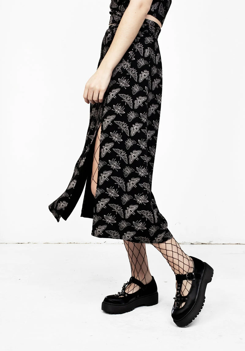 LVT1 MORTMOTH MIDI SKIRT WITH SPLITS 2 LVT1 MORTMOTH MIDI SKIRT WITH SPLITS - Image 2
