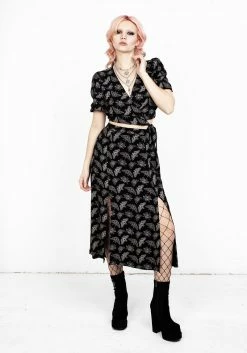 LVT1 MORTMOTH MIDI SKIRT WITH SPLITS