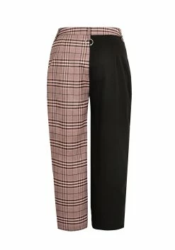 LVT1 LOVEBUZZ SPLICED CROP TROUSERS -Womens Clothing Sales SS22LV208 Lovebuzz Cropped Spliced Tousers Mannequin 001 800x