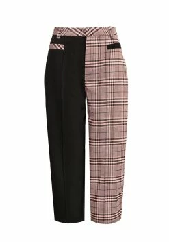 LVT1 LOVEBUZZ SPLICED CROP TROUSERS -Womens Clothing Sales SS22LV208 Lovebuzz Cropped Spliced Tousers Mannequin 002 800x