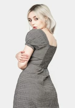 LVT1 ELVINA LACE UP MIDI DRESS -Womens Clothing Sales SS22LV214 ELVINA LACE UP MIDI DRESS 012 800x